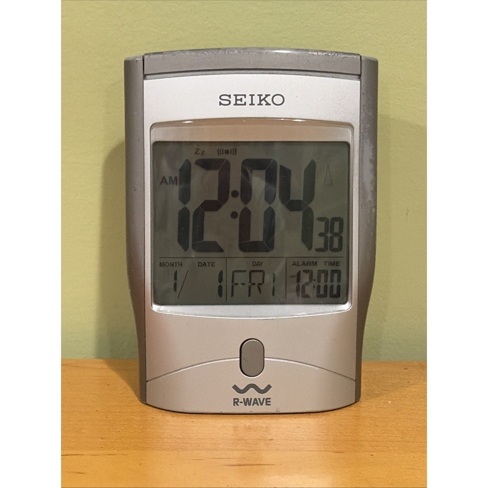 Seiko R-Wave Atomic Clock Radio Controlled Tested Working